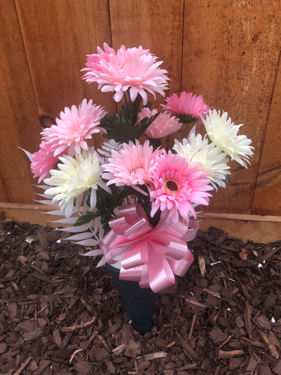 Artificial Gerbera bouquet (Pink) – Kaufold's Country Florist and Farm, Inc