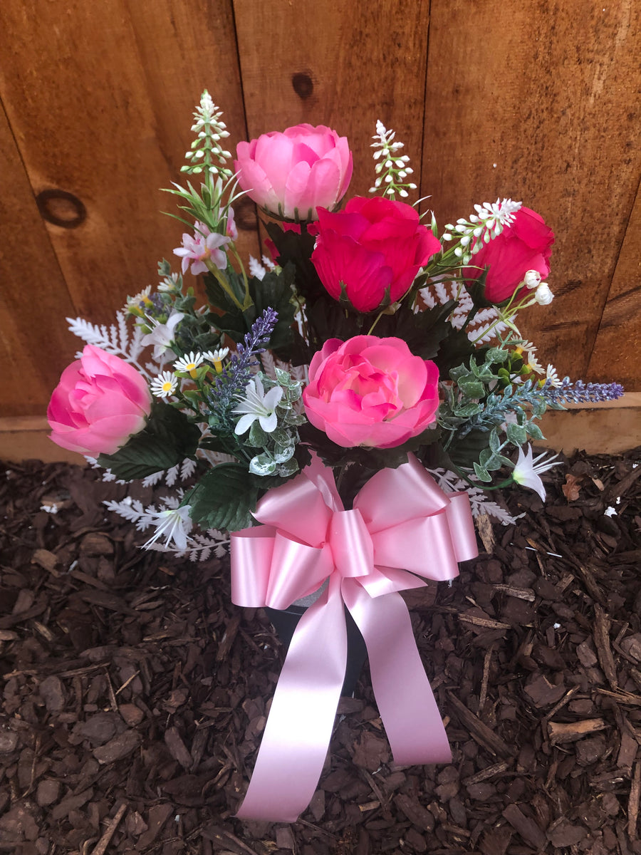 Artificial Peony/Rose Bouquet (Pink) – Kaufold's Country Florist and ...